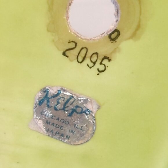 Vintage Relpo Green Caterpillar Ceramic Planter Kitsch Cute Garden Decor Japan - Picture 8 of 9